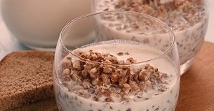 bread and buckwheat with kefir